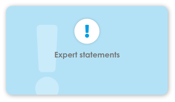 Expert statements Expert statements