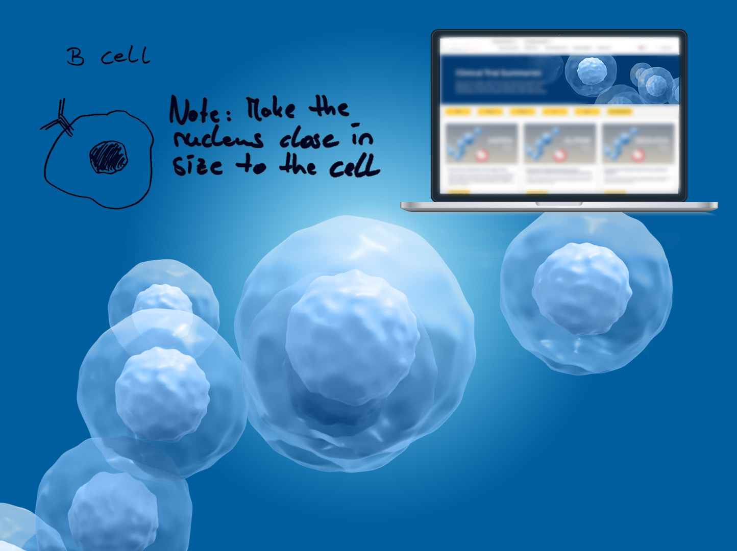 img_B_cells_quadrat infill scribbles for a medical communication asset